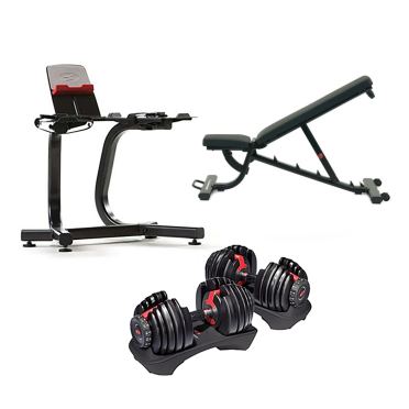 Bowflex 552i S SelectTech Hantelset 23,8 kg + Hantelständer + Bench 