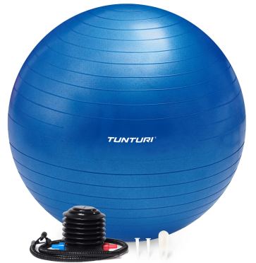 Tunturi Fitnessball Anti Burst Blau inklusive Pumpe 