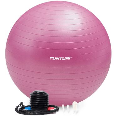 Tunturi Fitnessball Anti Burst Lila inklusive Pumpe 