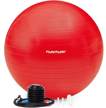 Tunturi Fitnessball Anti Burst Rot inklusive Pumpe 