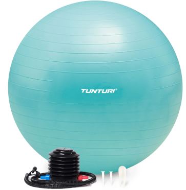 Tunturi Fitnessball Anti Burst turkis inklusive Pumpe 